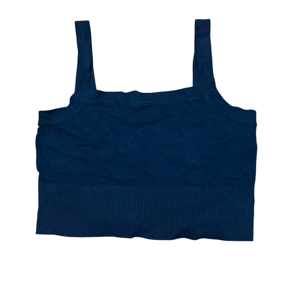 Garage Navy Blue Crop Top